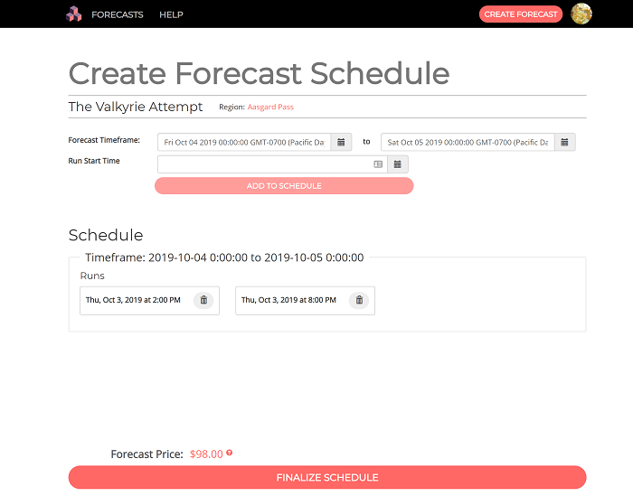 Cloudrun Forecast Scheduler